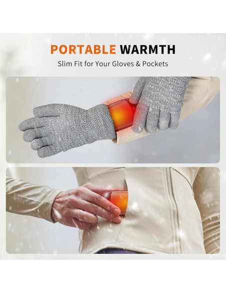 Calentadores de Manos Recargables coldSky LY116 - 2 Piezas