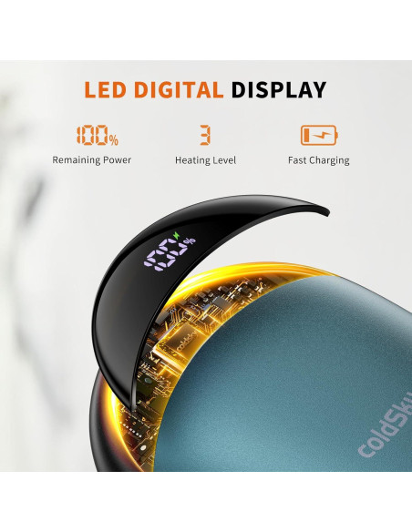 Calentadores de Manos Recargables coldSky LY116 - 2 Piezas