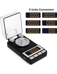 Balanza de Miligramos WEIGHTMAN 50g Precisión 0.001g LCD 2