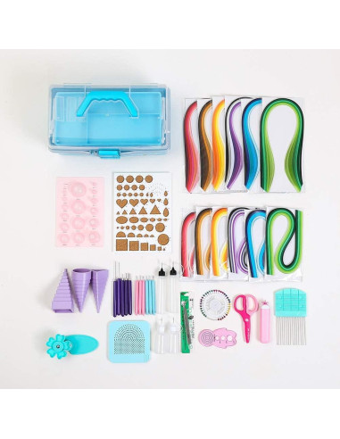 Kit de Quilling IMISNO - Herramientas y Papel 42 Colores