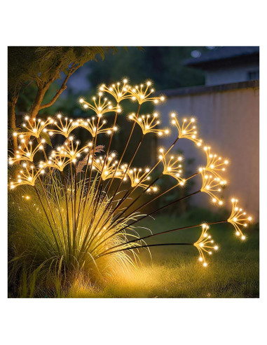 Luces de Jardín Solares JJGoo 2 Paquete Impermeables 76cm
