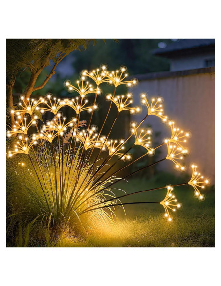 Luces de Jardín Solares JJGoo 2 Paquete Impermeables 76cm