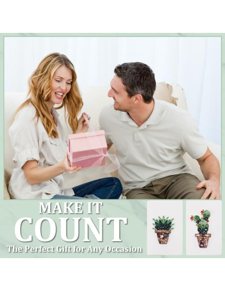 Kit de Quilling de Papel WEBEEDY 20 Tarjetas Cactus DIY