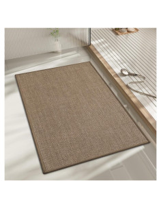 Alfombrilla de Baño Antideslizante Chakme 61x43 cm Beige Oscuro