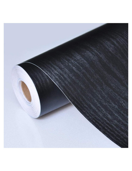 Papel Contact Autoadhesivo Madera Negra 44.96x199.39cm practicalWs