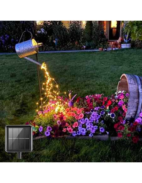 Luces de Cuerda Solares VOOKRY 200 LEDs Blanco Cálido 10 Cuerdas