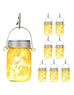 Linternas Solares Mlambert 8 Piezas para Jardín Blanco Cálido