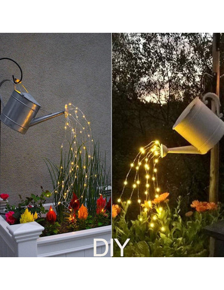 Luces de Cuerda Solares VOOKRY 200 LEDs Blanco Cálido 10 Cuerdas