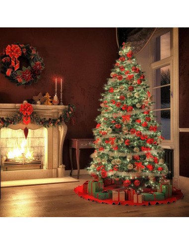 Luces de Cuerda Solares VOOKRY 200 LEDs Blanco Cálido 10 Cuerdas