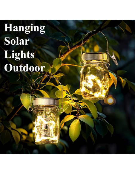 Linternas Solares Mlambert 8 Piezas para Jardín Blanco Cálido