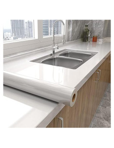 Papel Tapiz Autoadhesivo Removible tiltil Blanco Brillante 0.8 m