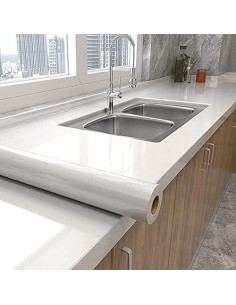 Papel Tapiz Autoadhesivo Removible tiltil Blanco Brillante 0.8 m 2