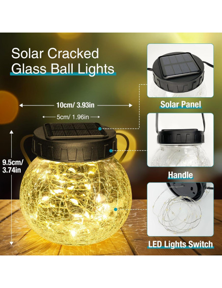 Linternas Solares Colgantes Kolpop 30 LED Paquete de 6 Blanco Cálido