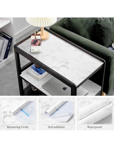 Papel Contacto de Mármol Heroad Autoadhesivo 1.31x6.56m