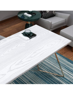 Papel Tapiz Autoadhesivo Livelynine Madera Blanca 40cm x 2m 2