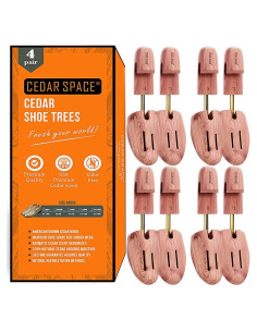 Estirador de Zapatos de Madera Cedar Space 6.5-14 Ajustable