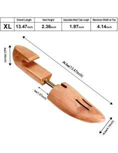 Estirador de Zapatos de Madera Cedar Space 6.5-14 Ajustable 2