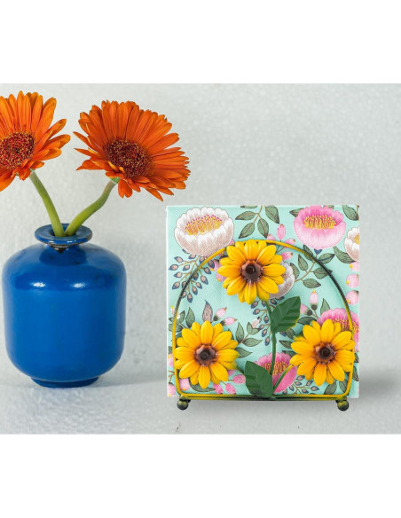 Soporte para Servilletas de Granja dgudgu Negro Acero Inoxidable