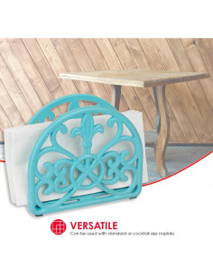 Soporte para Servilletas Fleur De Lis Home Basics Hierro Fundido 2