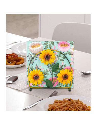 Soporte para Servilletas de Granja dgudgu Negro Acero Inoxidable