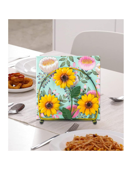 Soporte para Servilletas de Granja dgudgu Negro Acero Inoxidable