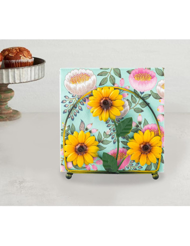 Soporte para Servilletas de Granja dgudgu Negro Acero Inoxidable