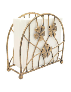Soporte para Servilletas de Metal Bronce Owlgift 15x15 cm
