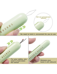 Enhebradores de Agujas y Desgarrador de Costuras QH 5PCS 2