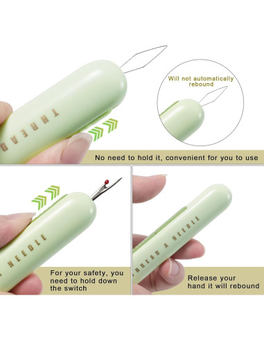 Enhebradores de Agujas y Desgarrador de Costuras QH 5PCS