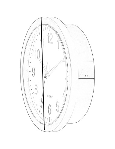 Reloj de Pared Moderno Clockswise con Caja Fuerte Oculta 25.4cm