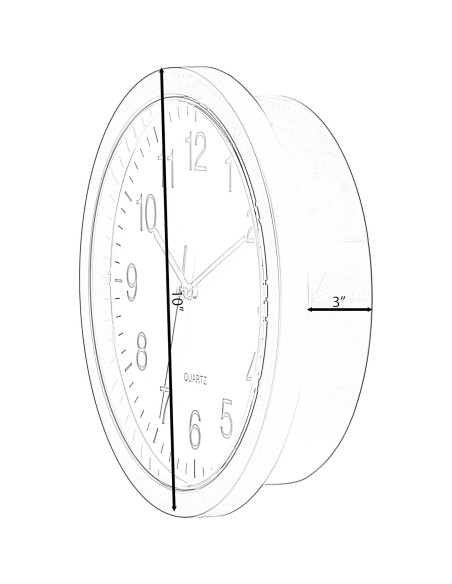 Reloj de Pared Moderno Clockswise con Caja Fuerte Oculta 25.4cm