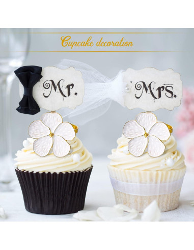 Anillos de Servilleta de Flor Dorada Patelai 36 Pcs 10.9 cm