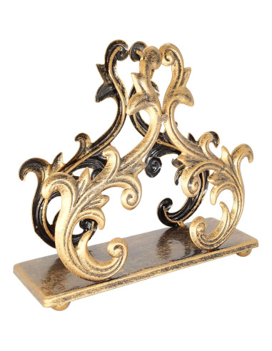 Soporte para Servilletas Barroco Owlgift de Metal 15.2x5.1x13.5cm