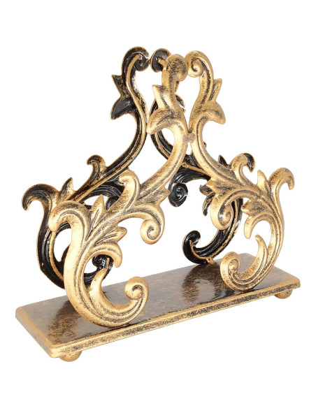 Soporte para Servilletas Barroco Owlgift de Metal 15.2x5.1x13.5cm