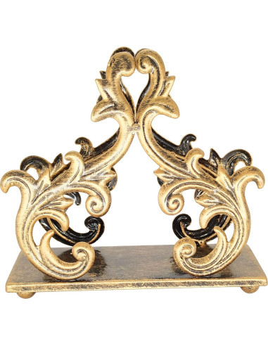 Soporte para Servilletas Barroco Owlgift de Metal 15.2x5.1x13.5cm