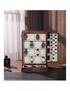 Caja de Reloj Homde de Madera para 16 Relojes - Tamaño L 2