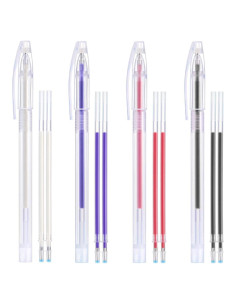 Bolígrafos Borrables Onwon para Tela con 8 Recargas - 4 Colores