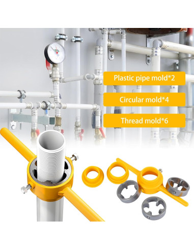 Juego de Herramientas para Hacer Roscas PVC KOUISYY 12 Piezas