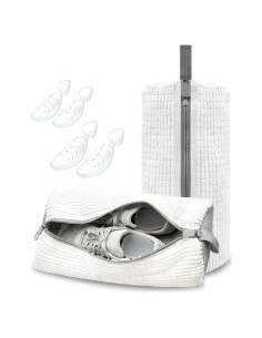Bolsa de Lavado de Zapatos BERHW 2 Piezas Blanca