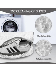 Bolsa de Lavado de Zapatos BERHW 2 Piezas Blanca 2