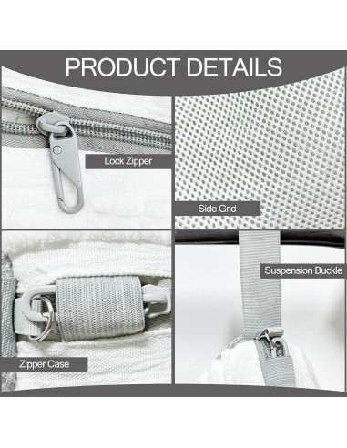 Bolsa de Lavado de Zapatos BERHW 2 Piezas Blanca