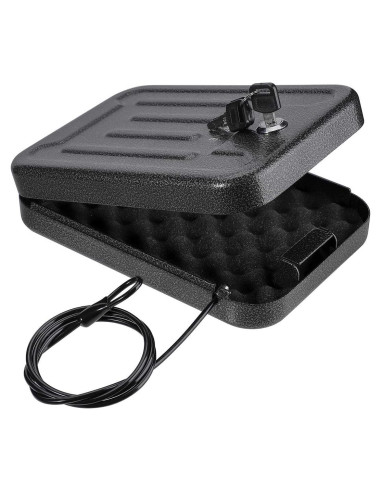 Caja de Seguridad Portátil BAGKOOL 9.4x6.5x2" para Armas y Documentos