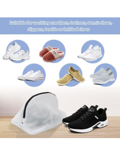 Bolsas de Lavado de Zapatos Tenn Well - 3 Piezas, Malla 38.1x22.1cm 2