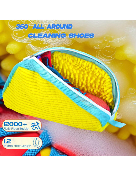 Bolsa de Lavado de Zapatos KISYONGUS Amarillo 2 Paquete