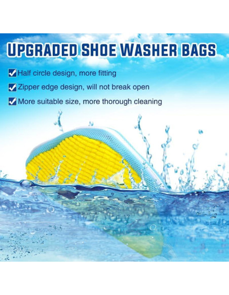 Bolsa de Lavado de Zapatos KISYONGUS Amarillo 2 Paquete