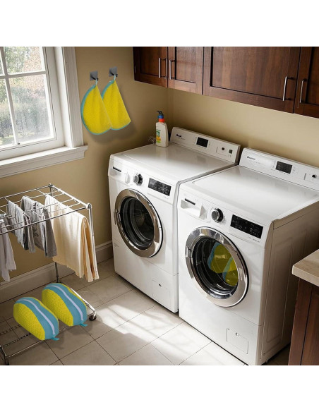 Bolsa de Lavado de Zapatos KISYONGUS Amarillo 2 Paquete