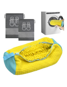 Bolsa de Lavado de Zapatos Heuihm Amarillo 40x20 cm Reutilizable