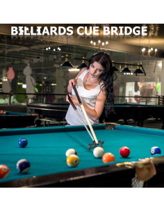 Puente Retráctil para Billar Sumind - Mango de Madera 35-140 cm 2