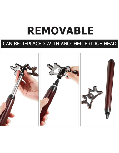 Puente Retráctil para Billar Sumind - Mango de Madera 35-140 cm