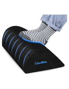Reposapiés Ergonómico CloudBliss Negro 40.96x26.02cm